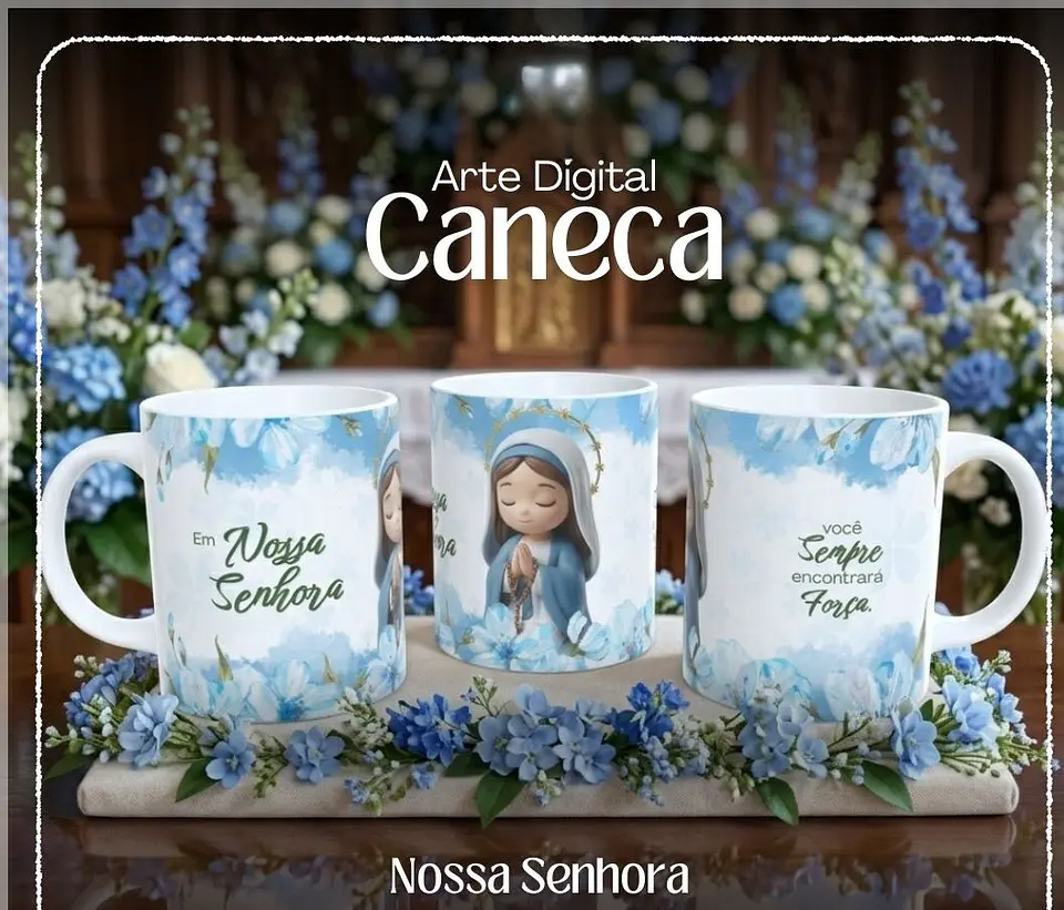Sublimação - Caneca Arte Nossa Senhora 1