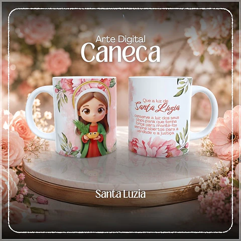 Sublimação - Caneca Santa Luzia