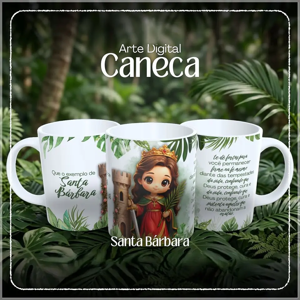 Sublimação - Caneca Santa Barbára 1