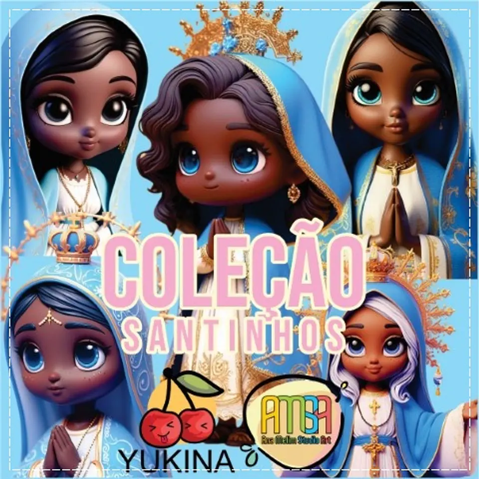 Kit Digital Coleção Santinhos 12 1