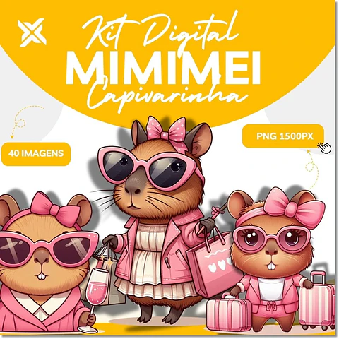 Kit Digital Capivara Mimimei 7