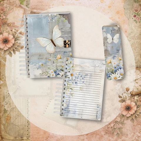 Encadernação - Caderno Menina Jornal