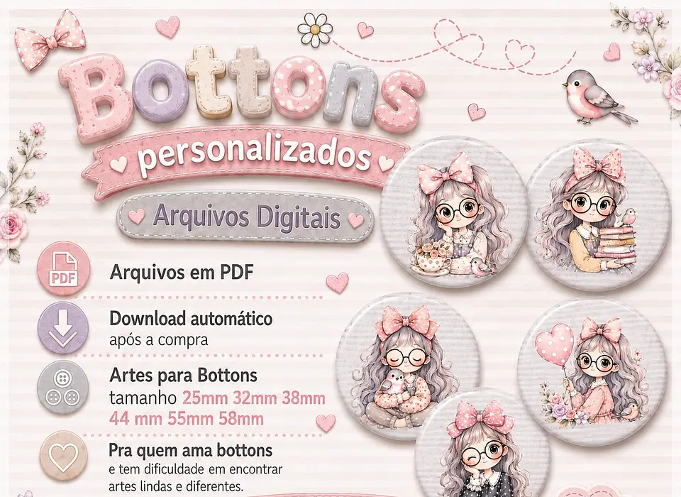 Arquivo de Corte Coleção Bottons 1