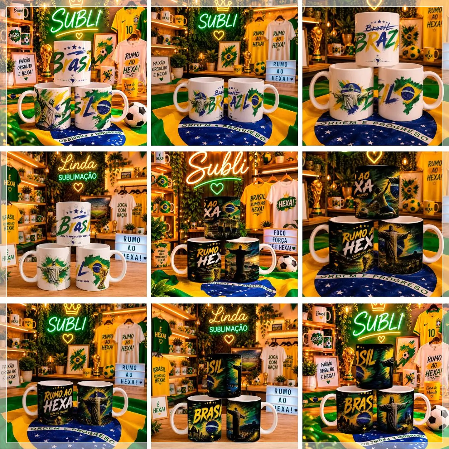 Sublimação - Canecas Rumo ao Hexa Copa 26 1