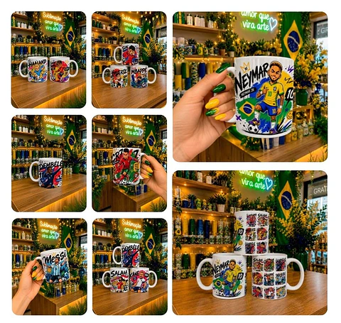 Sublimação - Canecas Gigantes do Futebol