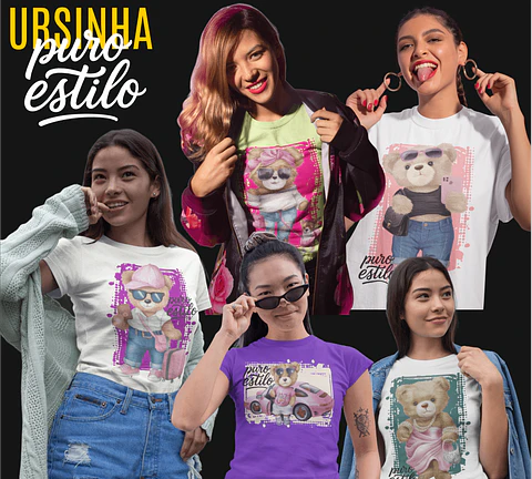Sublimação - Camisas Ursinha