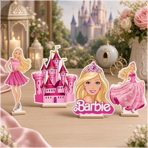 Arquivo de Corte - Display de Mesa Barbie