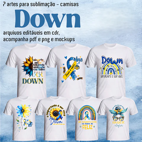 Sublimação - Camisas Sindrome De Down