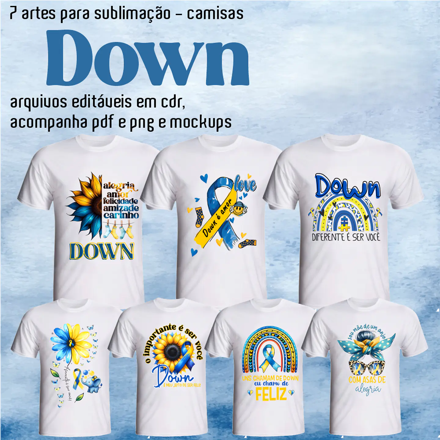 Sublimação - Camisas Sindrome De Down 1