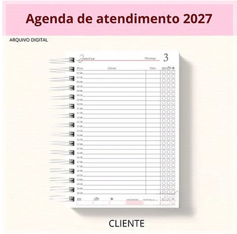 Encadernação - Agenda Cliente