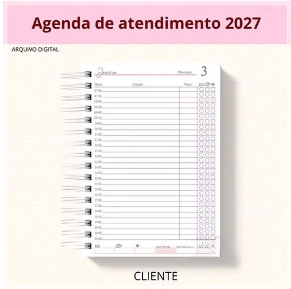 Encadernação - Agenda Cliente 1