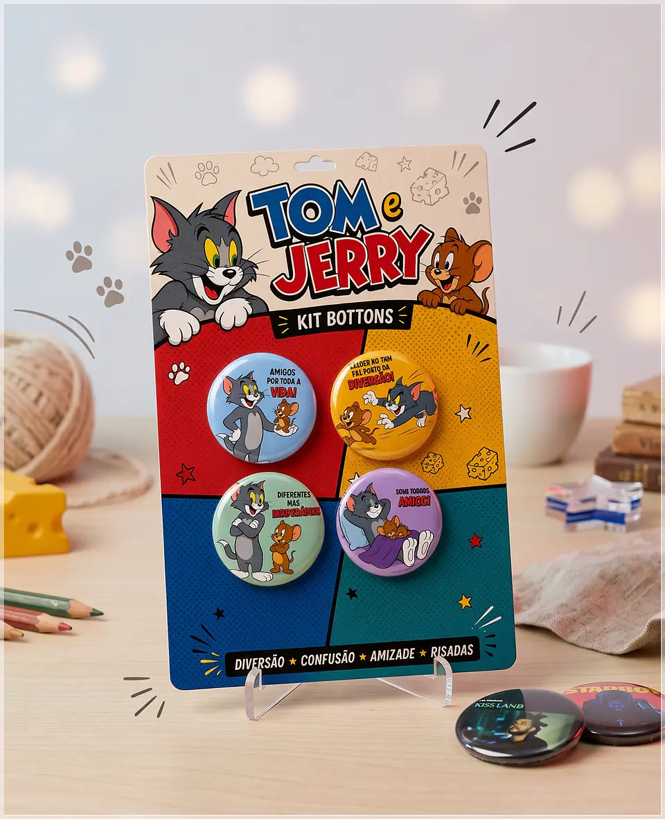 Arquivo de Corte Bottons Tom e Jerry 111 1