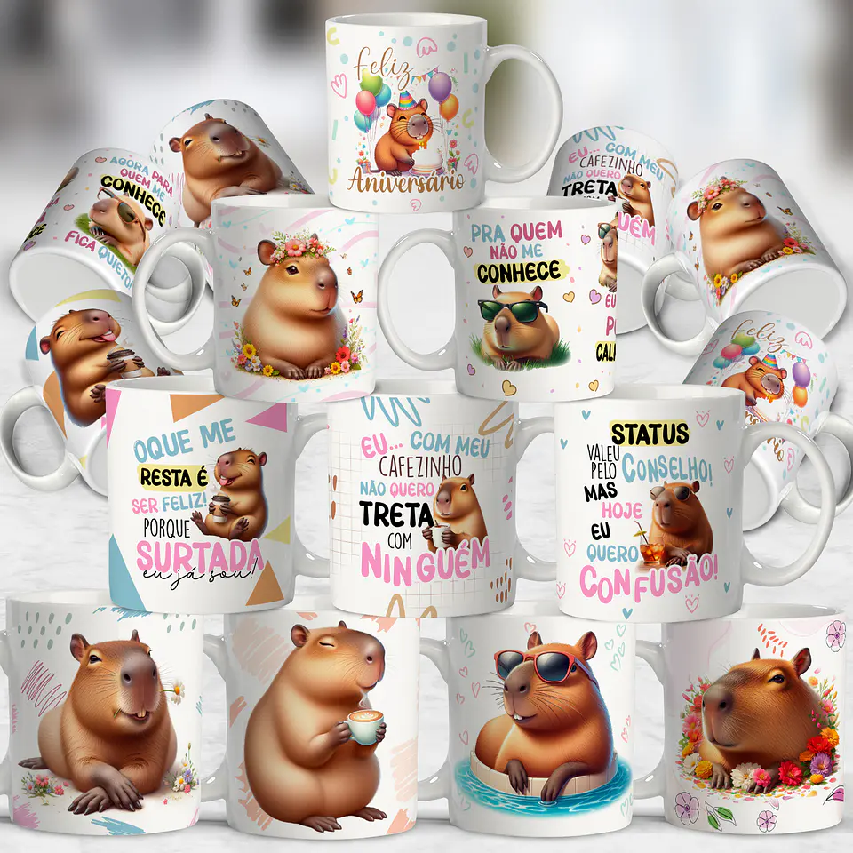 Sublimação - Caneca Capivara Debochada 1