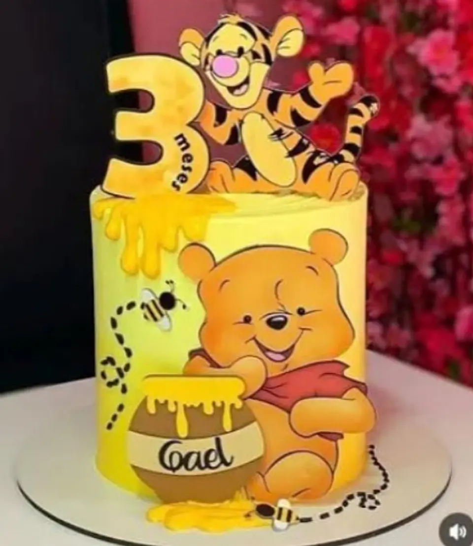 Arquivo de Corte Topo de Bolo Ursinho Pooh 38 1