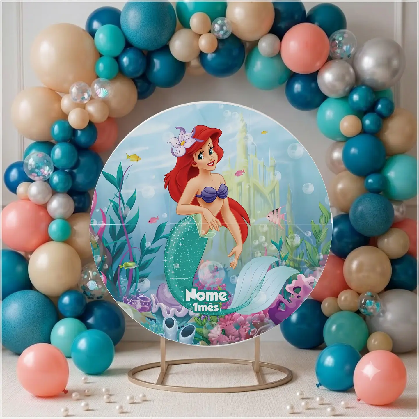 Arquivo de Corte - Painel A Pequena Sereia 1