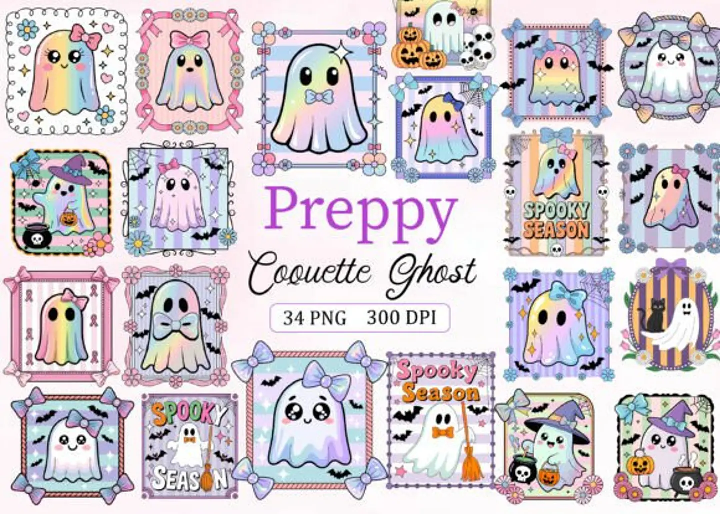 Kit Digital Fantasmas Preppy 4 1
