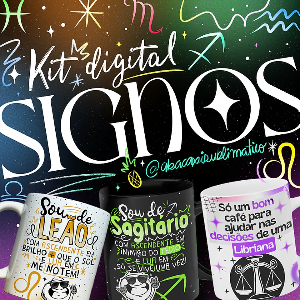 Sublimação - Caneca Signos 1