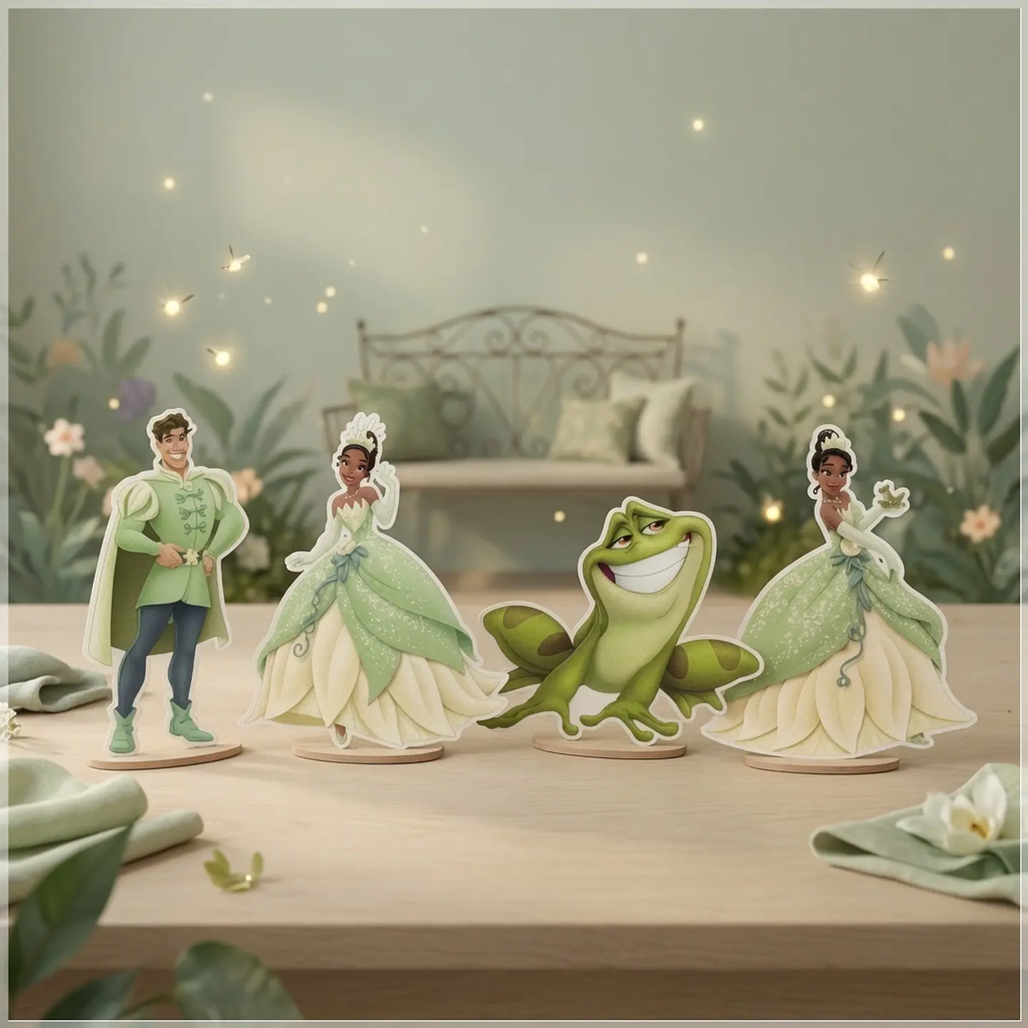 Arquivo de Corte - Display de Mesa A Princesa e o Sapo 1