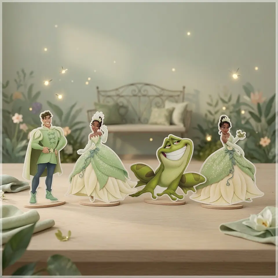 Arquivo de Corte - Display de Mesa A Princesa e o Sapo 1