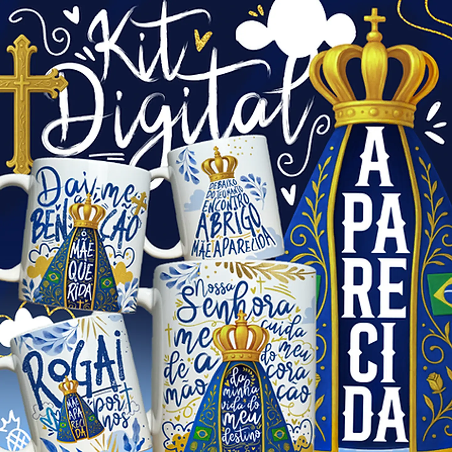 Sublimação - Caneca Nossa Senhora Aparecida 1