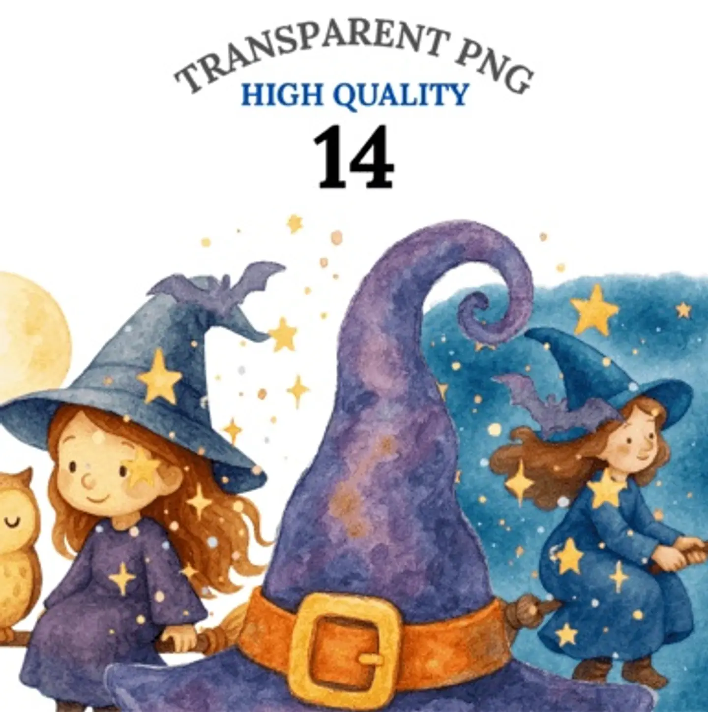 Kit Digital Halloween Witch 3 1