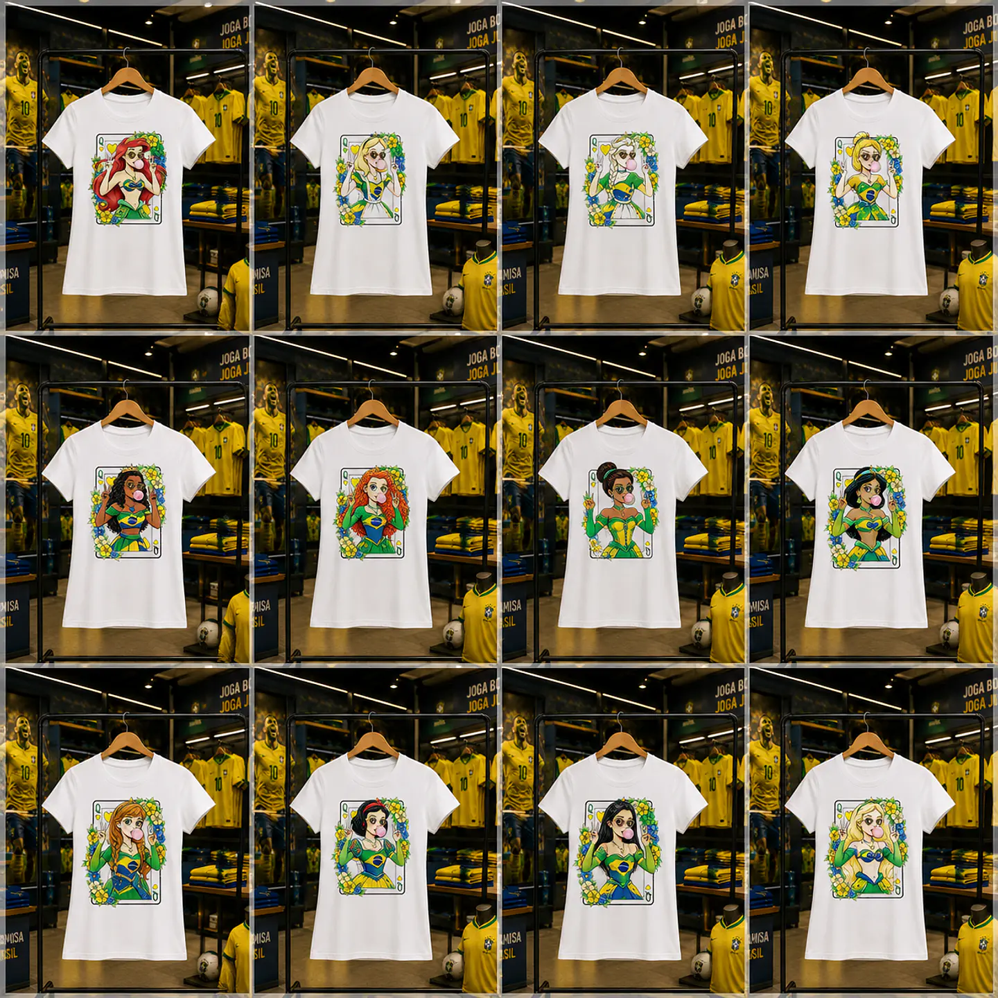 Sublimação - Camisetas Princesas Copa 1