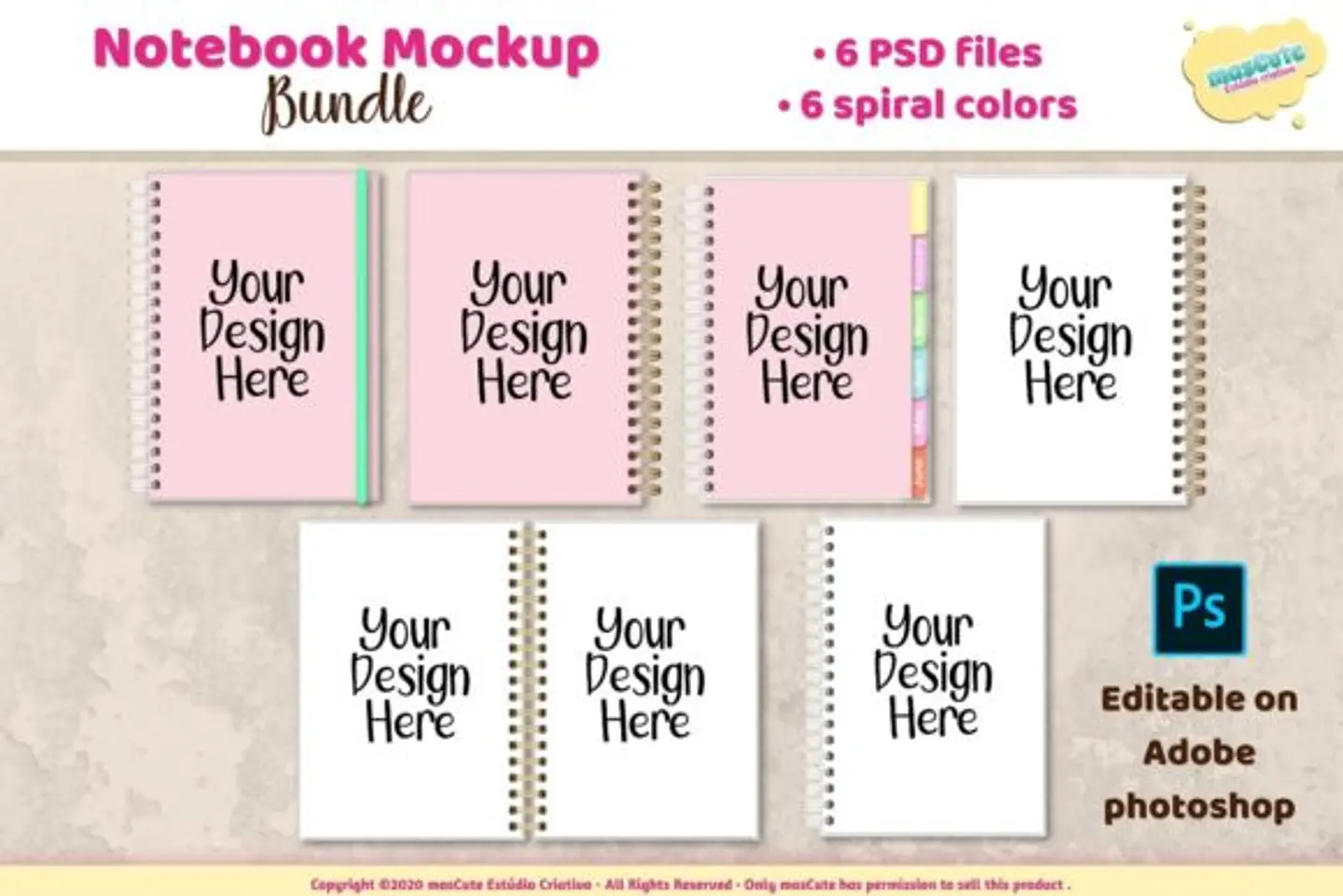 Encadernação - Notebook planner mockup 1