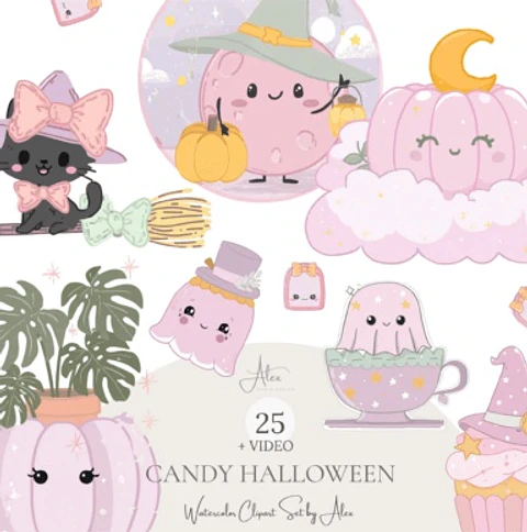 Kit Digital Pastel Halloween 4