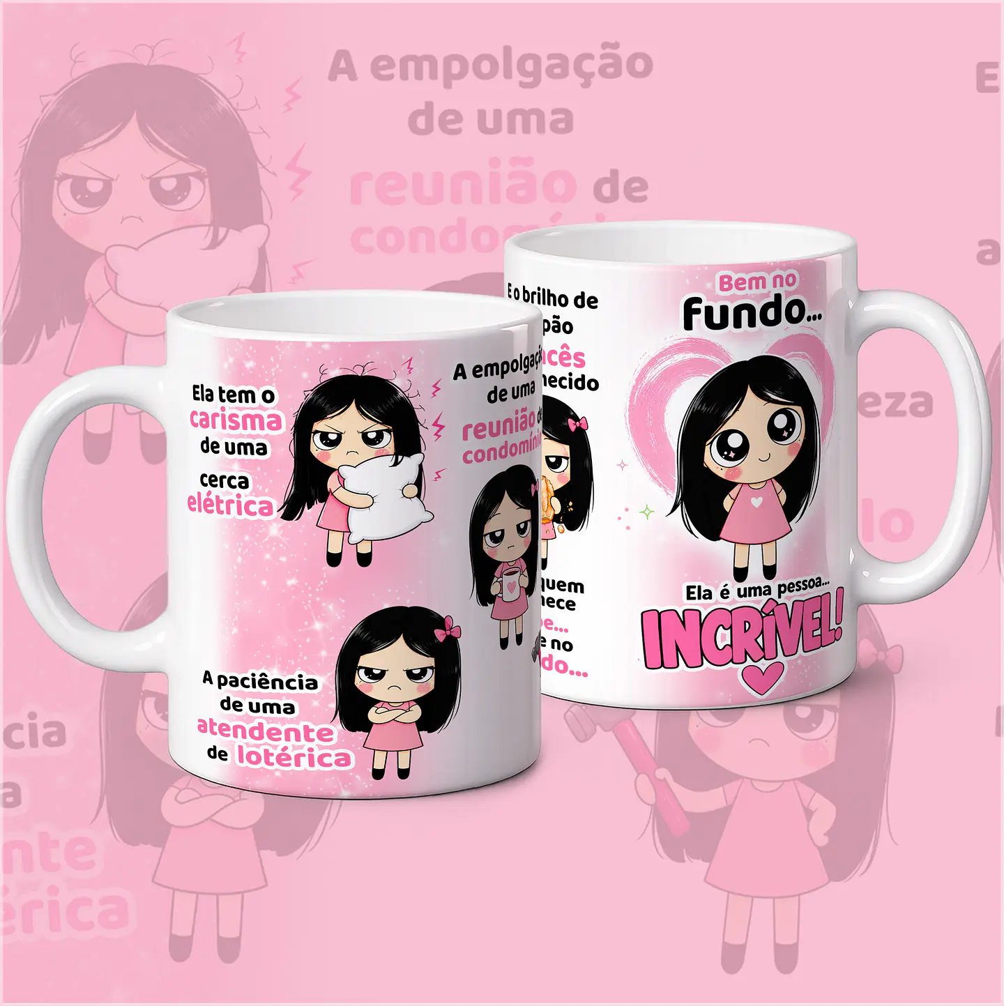Sublimação - Caneca Carisma de uma Cerca Eletrica Menina 1