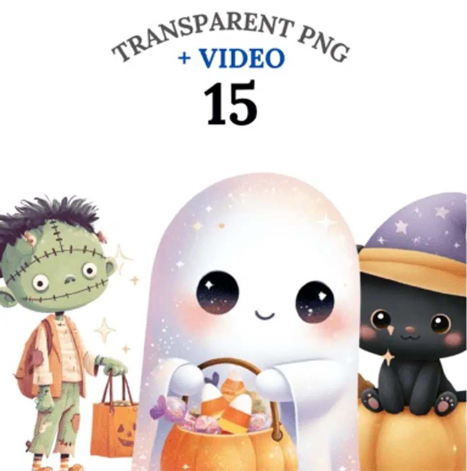 Kit Digital Cute Halloween 1 1