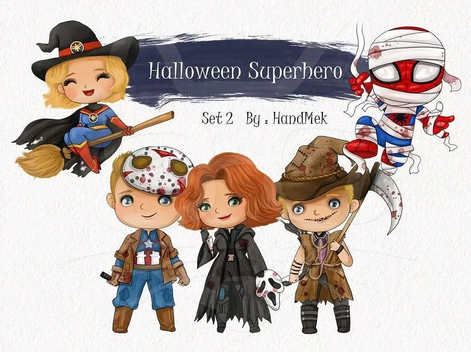 Kit Digital Halloween Superhero 17 1