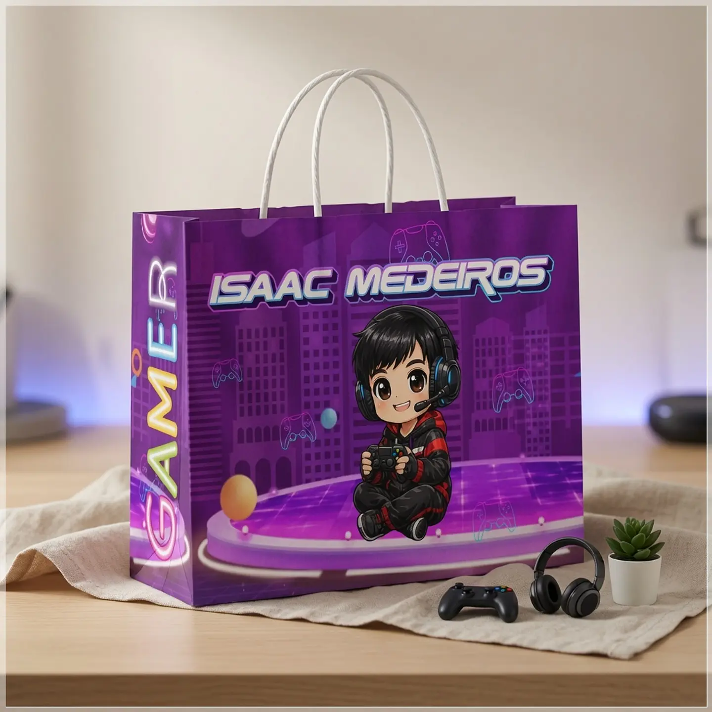 Arquivo de Corte - Sacolinha Gamer 1