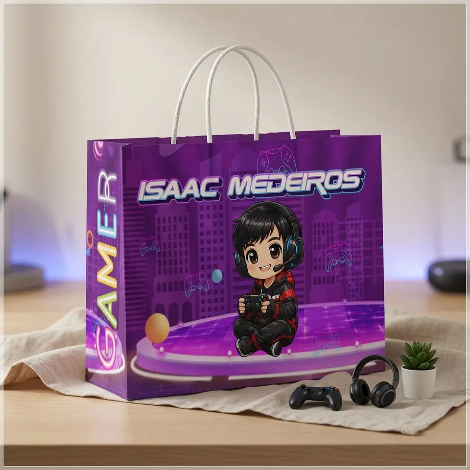Arquivo de Corte - Sacolinha Gamer 1