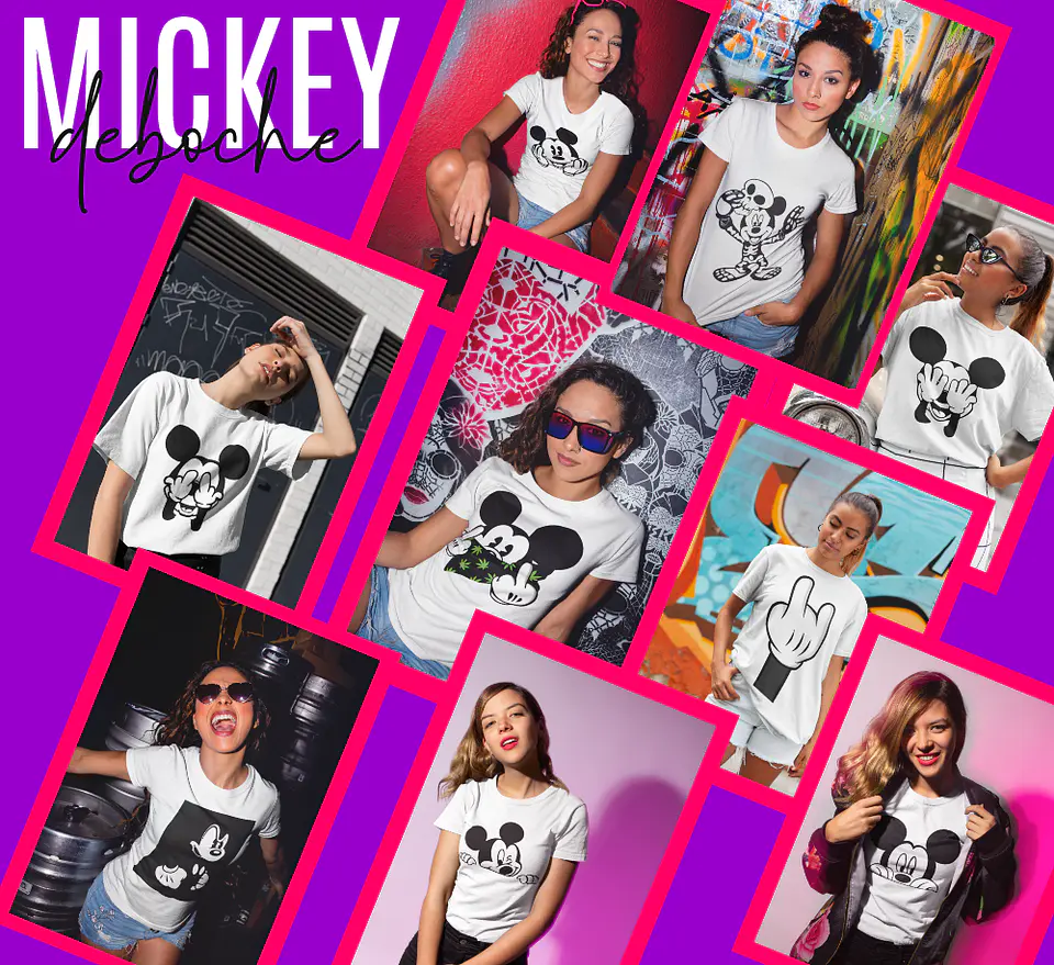 Sublimação - Camisas Mickey Debochado 1