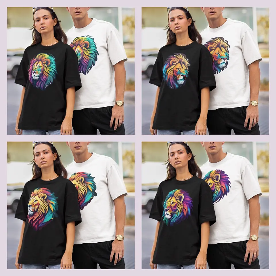 Sublimação - Camisa Estampa De Leão 1 1