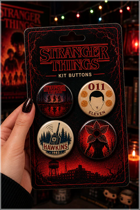 Arquivo de Corte Bottons Stranger Things 9