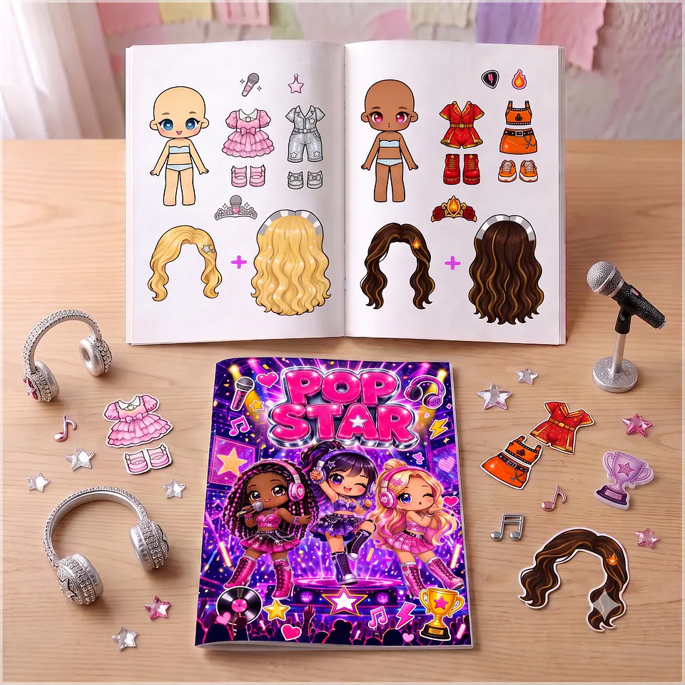 Encadernação - Livro Interativo Pop Star 1