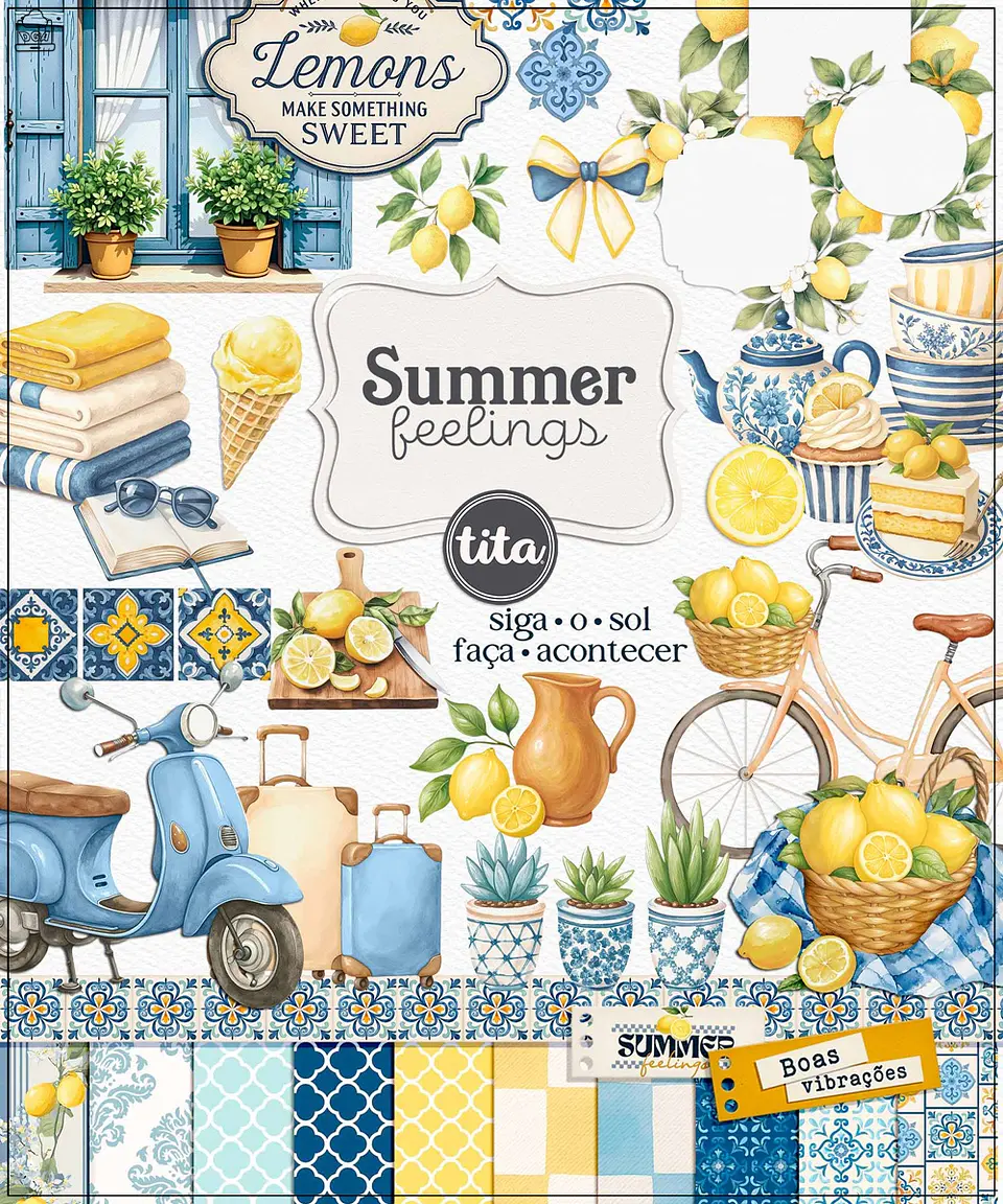 Kit Digital Limão Siciliano Summer Feelings Ilustrações 166 1