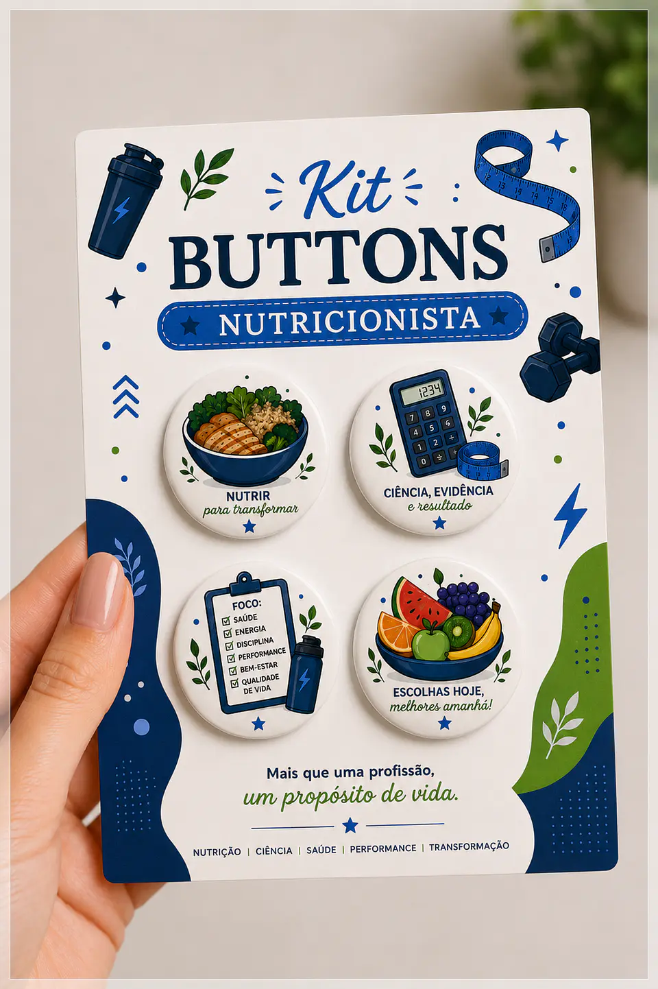 Arquivo de Corte Buttons Nutricionista Azul 1