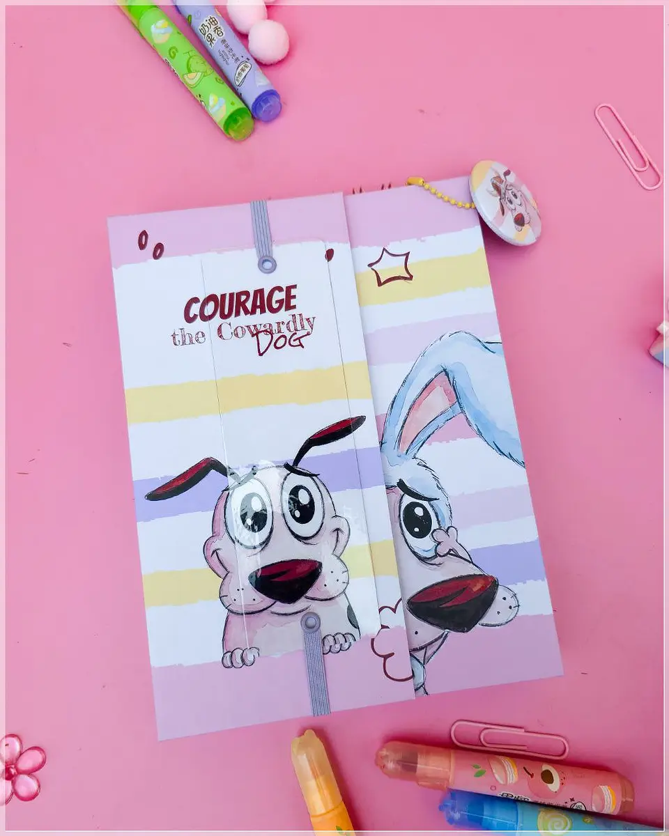 Encadernação - Bloquinho Embutido Coragem o Cão Covarde 1
