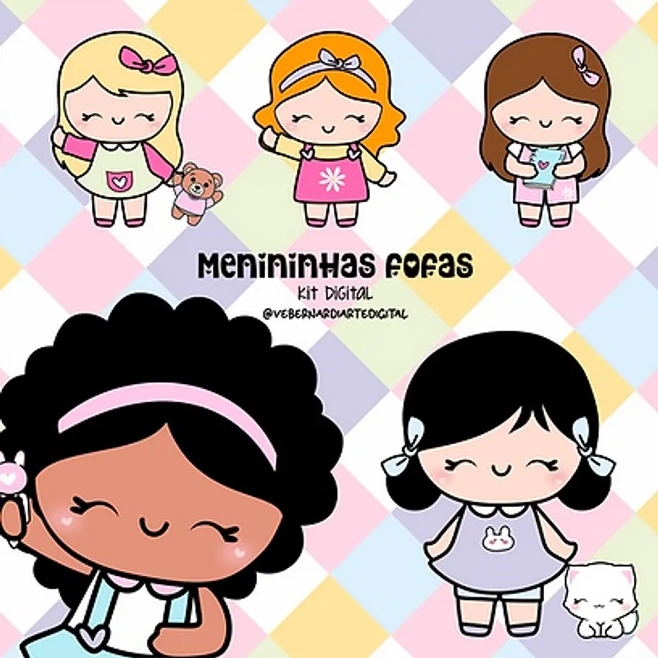 Kit Digital Menininhas Fofas Vbad 6 1