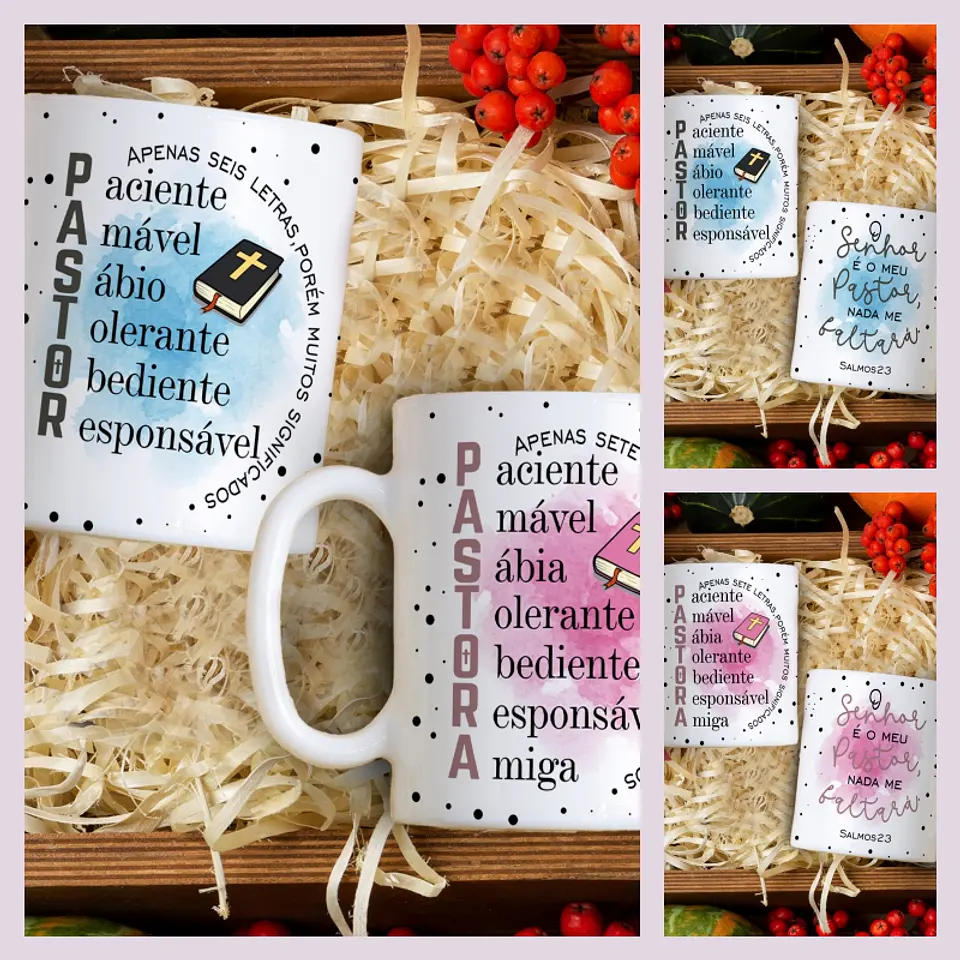 Sublimação - Caneca Pastor e Pastora 1