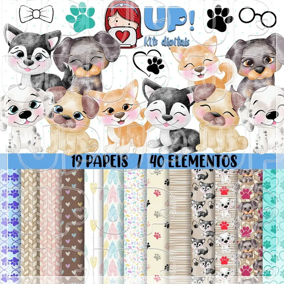 Kit Digital Cachorrinhos 1 1