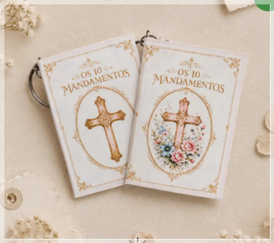 Encadernação - Mini Livro 10 Mandamentos 1