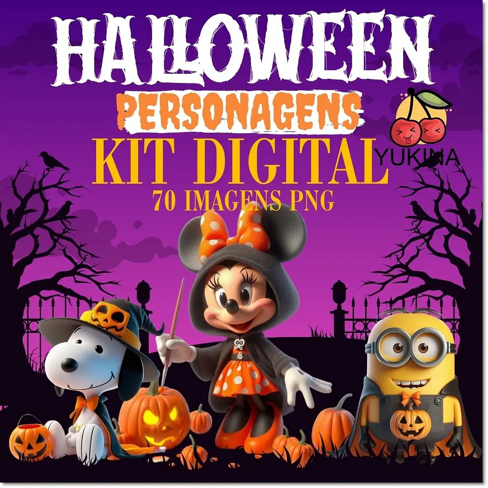 Kit Digital Personagens Halloween 2 1