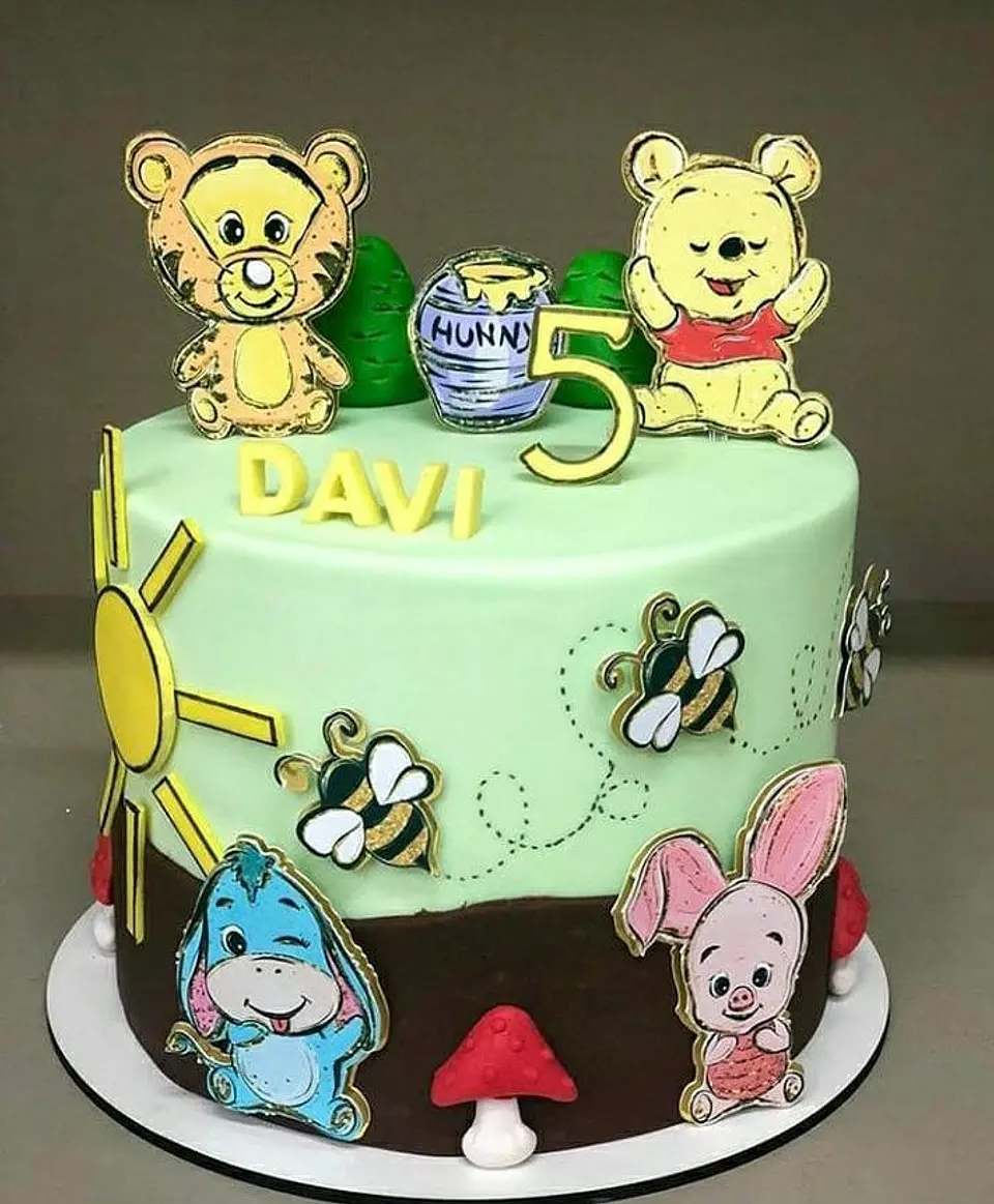 Arquivo de Corte Topo de Bolo Ursinho Pooh 26 1