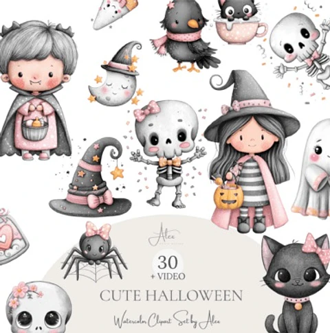 Kit Digital Cute Halloween 2