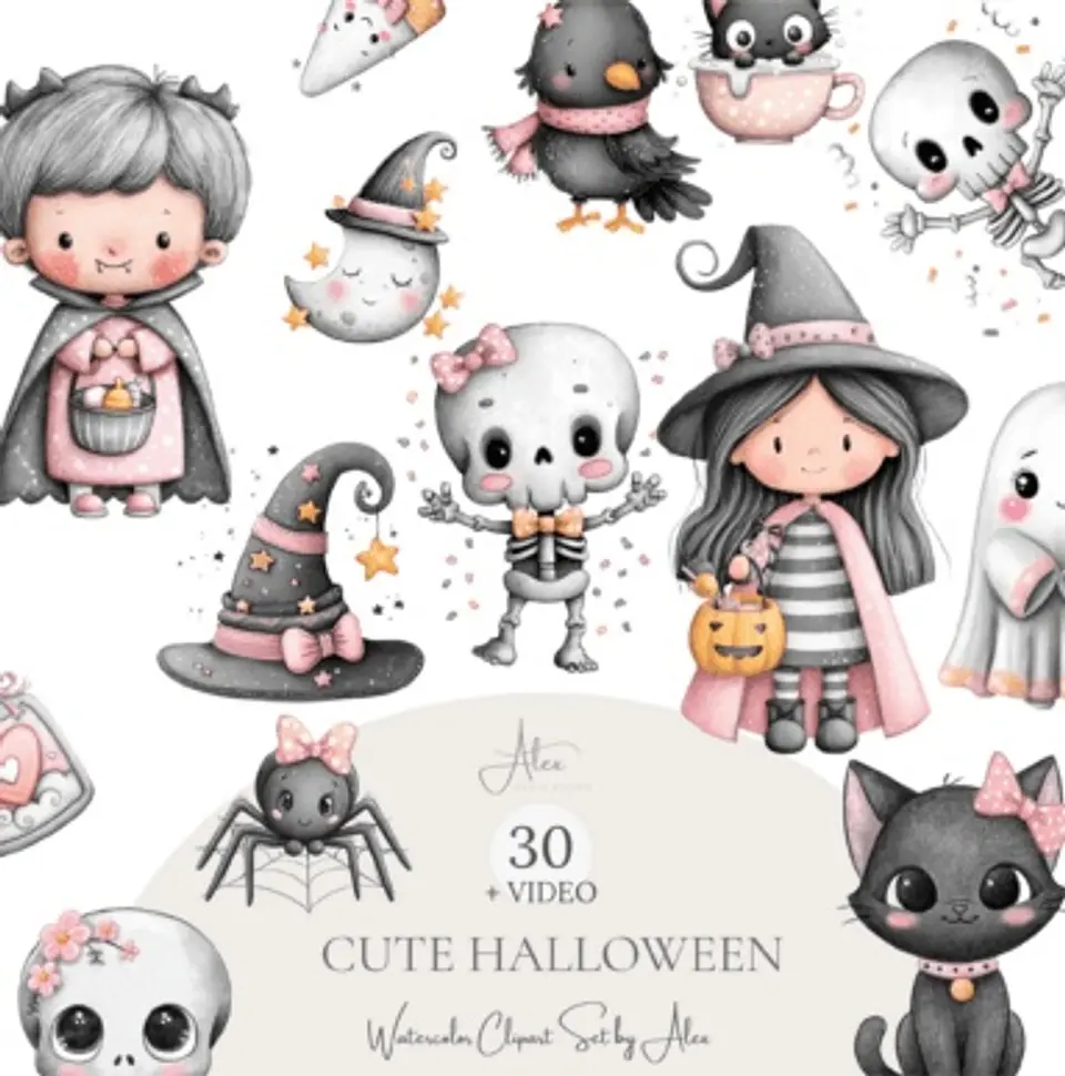 Kit Digital Cute Halloween 2 1