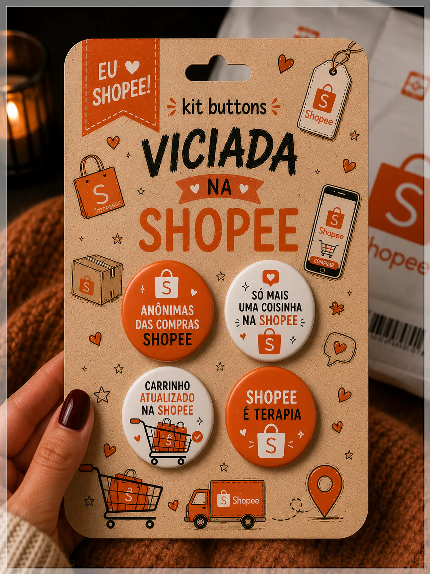 Arquivo de Corte Buttons Shopee 1