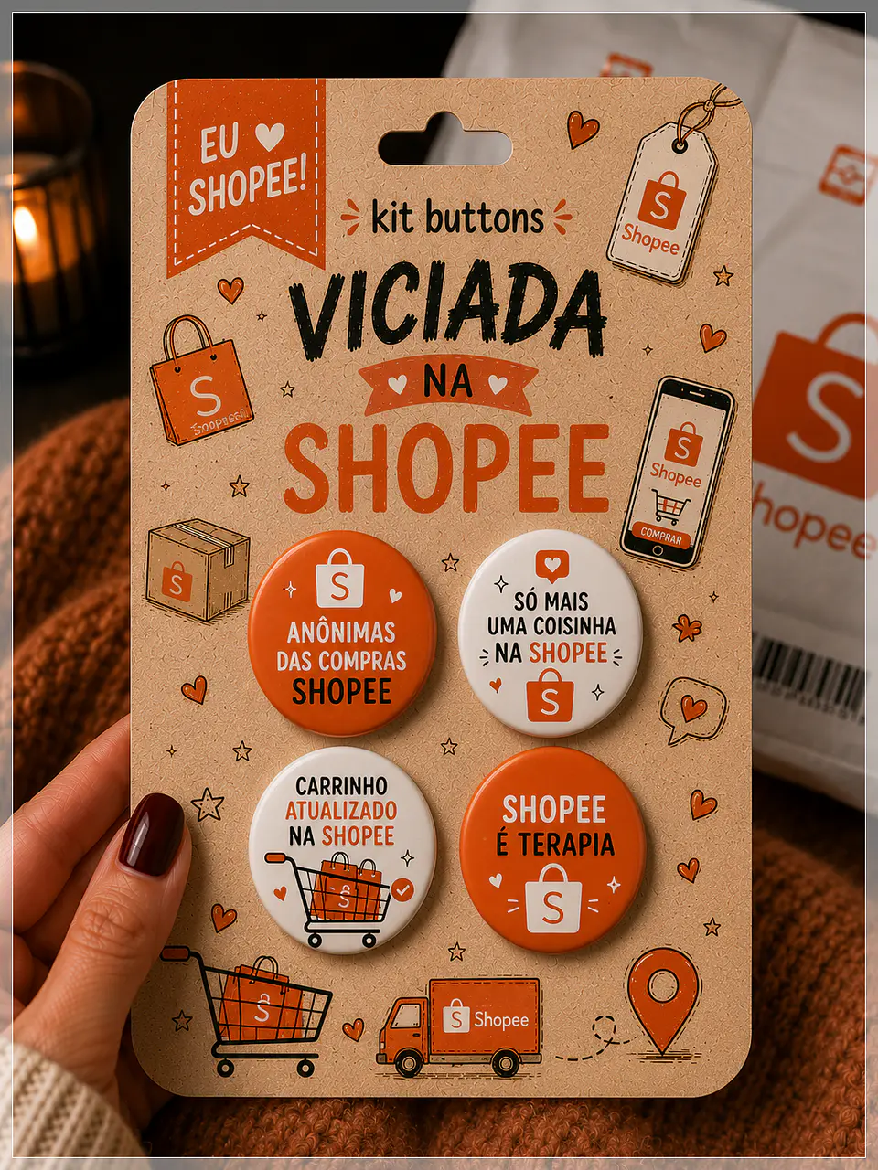 Arquivo de Corte Buttons Shopee 1